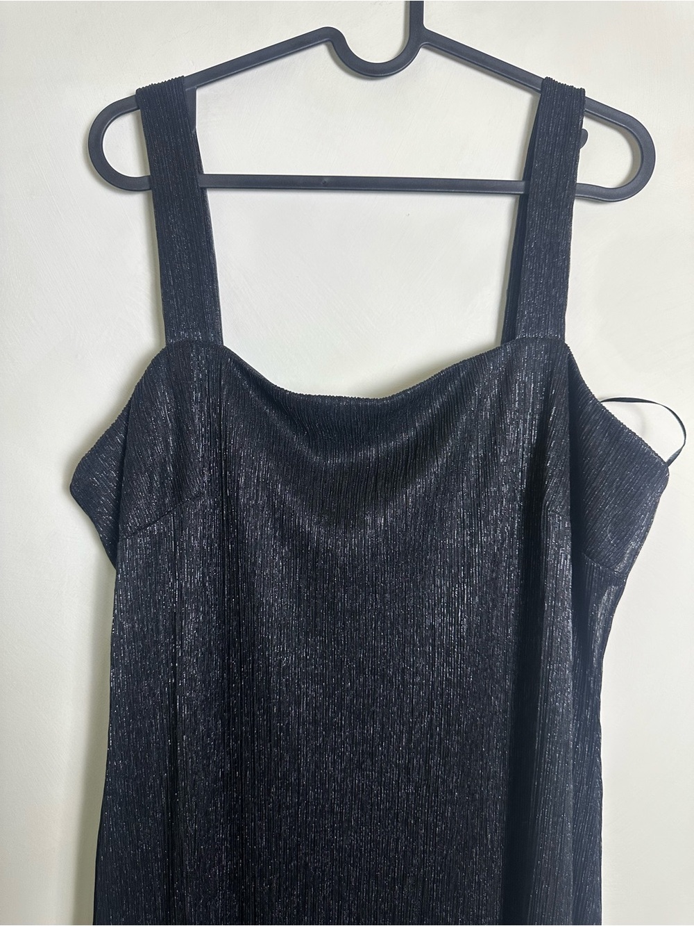 R&M Richards Black Sleeveless Maxi Dress with Wide Straps Size 16 - Picture 2 of 5
